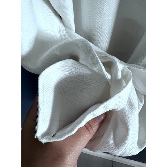 HAINES & BONNER LONDON MEN'S SIZE MEDIUM WHITE BUTTON FRONT SHIRT - Picture 6 of 16